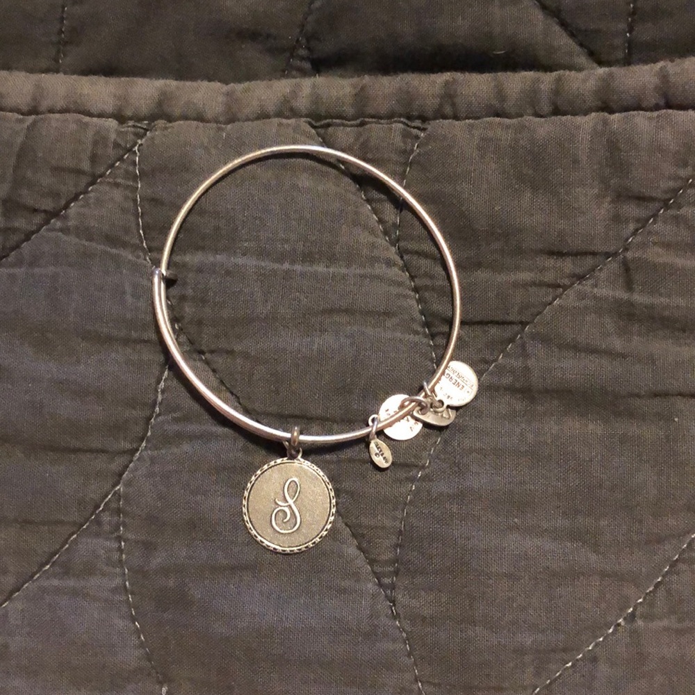 Alex and Ani “S” silver bracelet